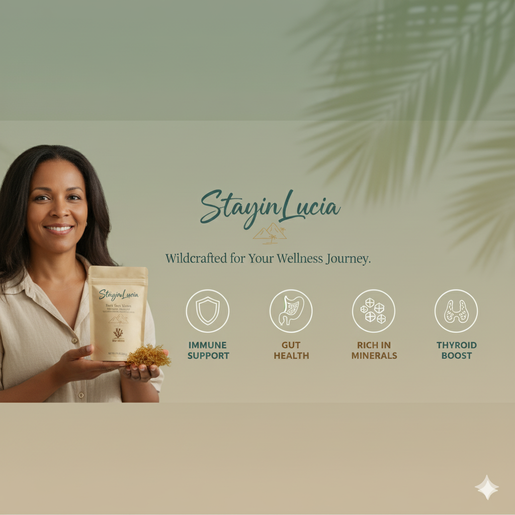 🌴 The True Gold of the Caribbean: Why Saint Lucia Sea Moss is the Best in the World