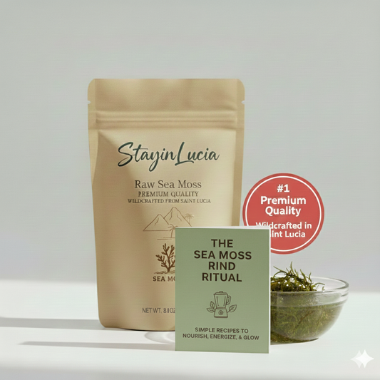 8oz Wildcrafted Raw St. Lucian Sea Moss